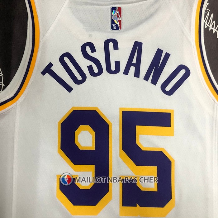 Maillot Los Angeles Lakers Juan Toscano-Anderson NO 95 Association 2021-22 Blanc